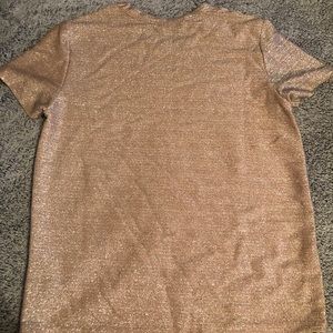 Rose gold shimmer dress shirt